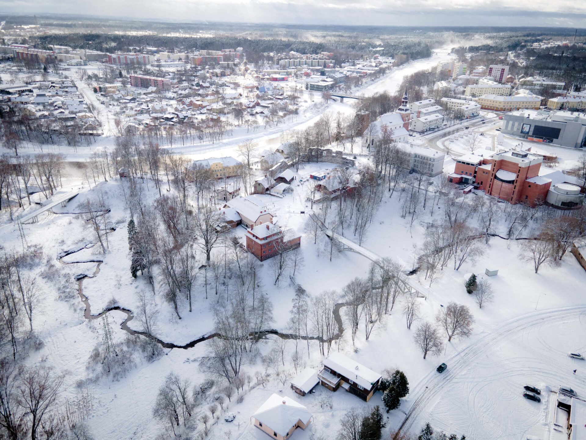 Skats uz Rātsupīti Valmierā (foto autors: Jānis Ukass)
