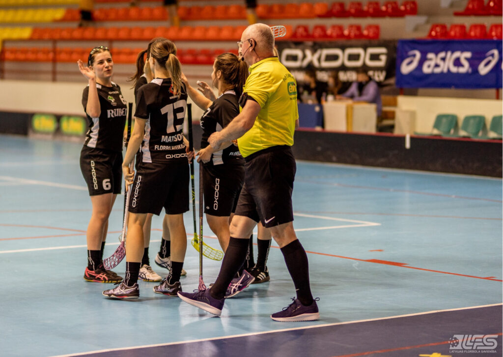 Sieviešu augstākās līgas florbola komanda "Rubene-1"