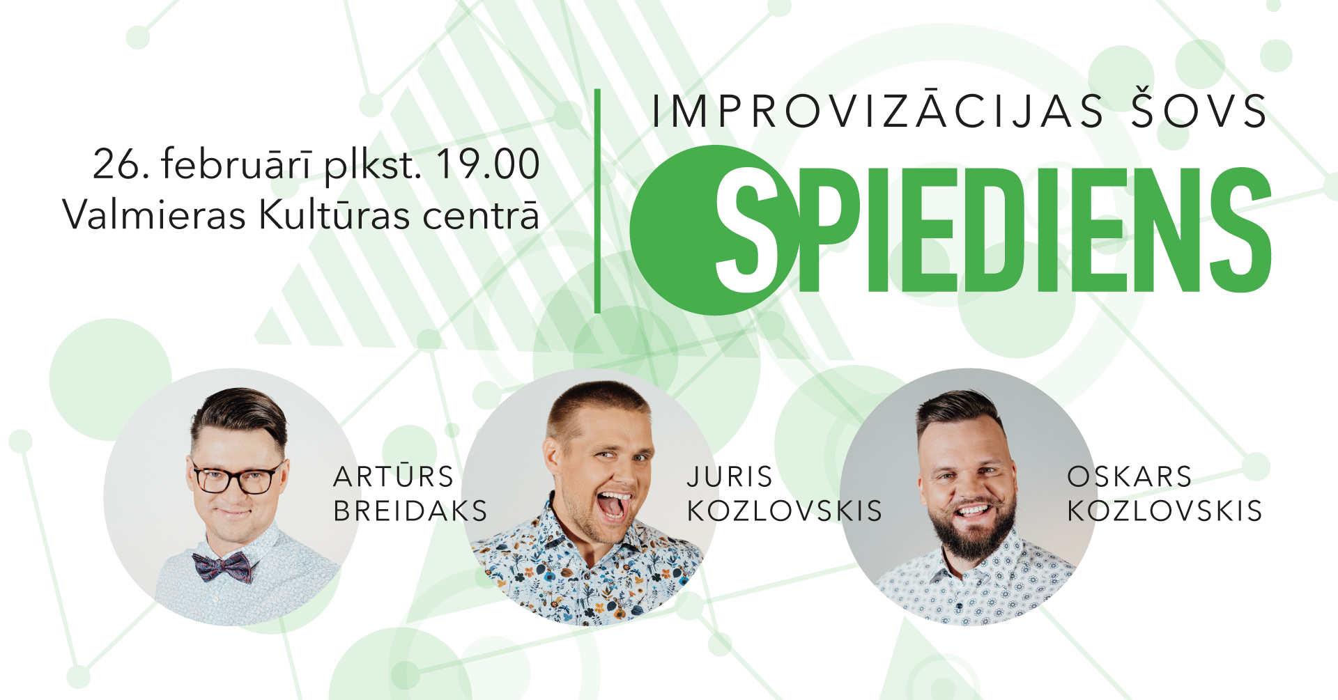 Valmierā notiks improvizācijas šovs 
