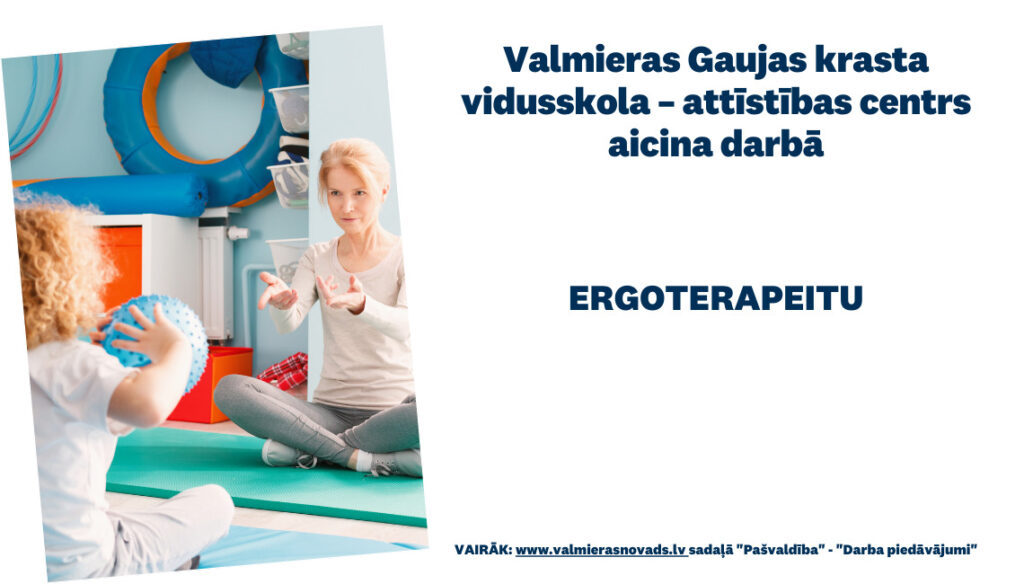 Aicina darbā ergoterapeitu