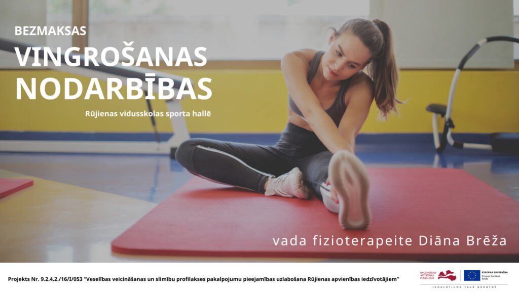 Rūjienā norisināsies vingrošanas nodarbības