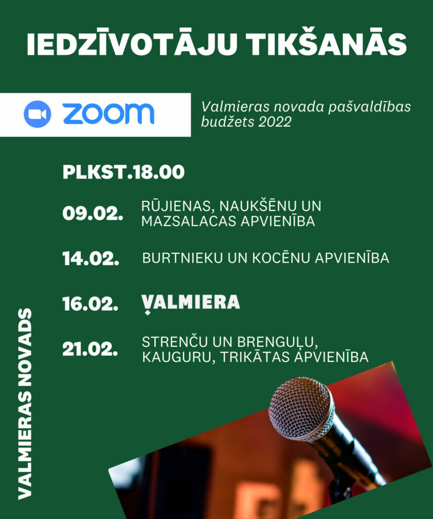 Iedzīvotāju tikšanās: Budžets 2022