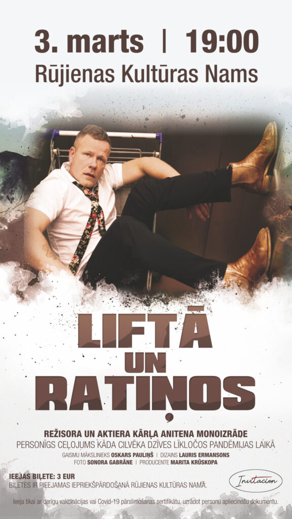 Kārļa Anitena monoizrāde “Liftā un Ratiņos”