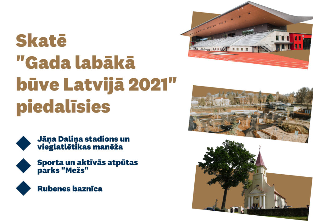 Valmieras novada pašvaldība piedalīsies skatē “Gada labākā būve Latvijā 2021”