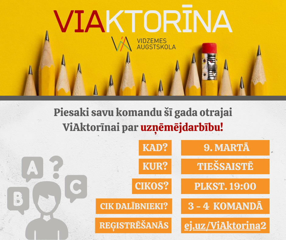 Piedalies “ViAktorīnā