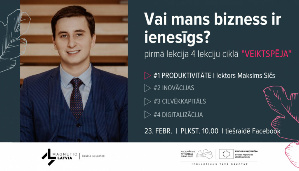 Tiešsaistes lekcija “Vai mans bizness ir ienesīgs?”