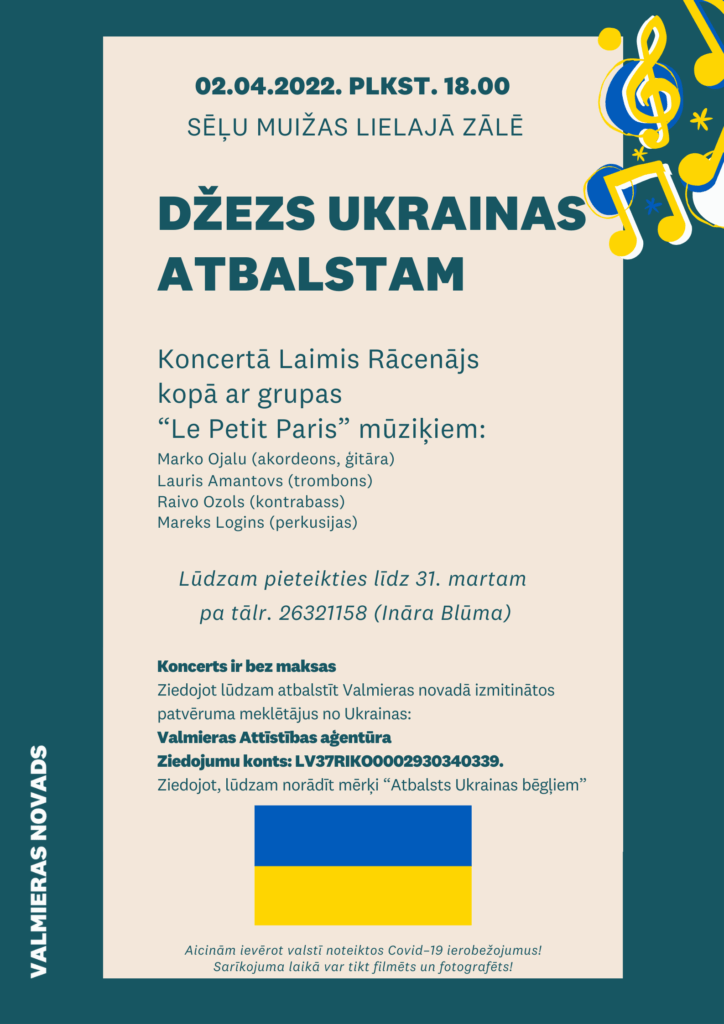 Džeza koncerts Ukrainas atbalstam