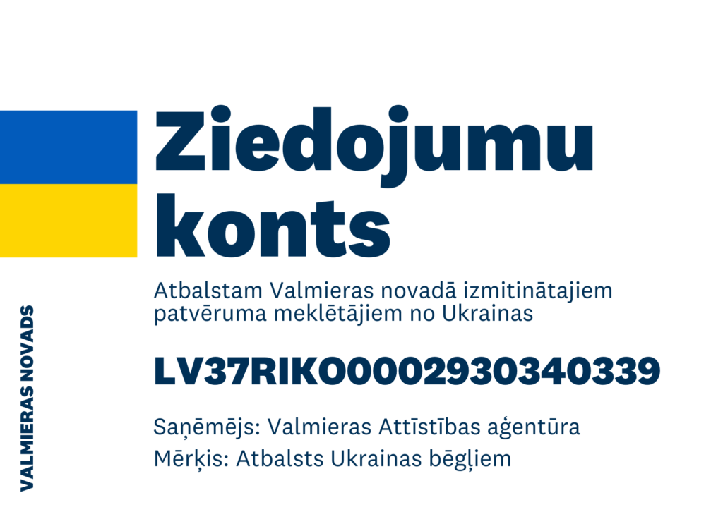 Patvēruma meklētājiem no Ukrainas, kuri ieradušies Valmieras novadā, iespējams palīdzēt arī finansiāli