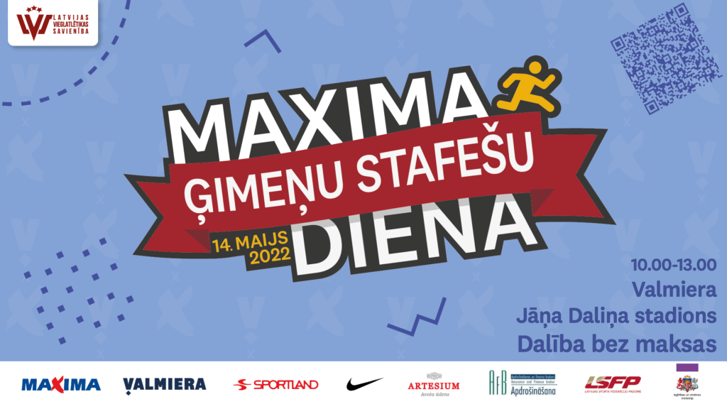 14.maijā plkst.10.00–13.00 Jāņa Daliņa stadionā pirmo reizi norisināsies unikāls pasākums, "Maxima Ģimeņu stafešu diena", kurā būs trīs aktivitāšu bloki.