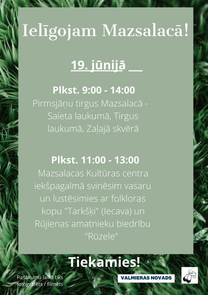 Ielīgojam Mazsalacā!