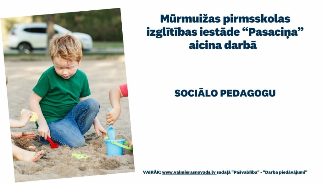 Sociālā pedagoga vakance