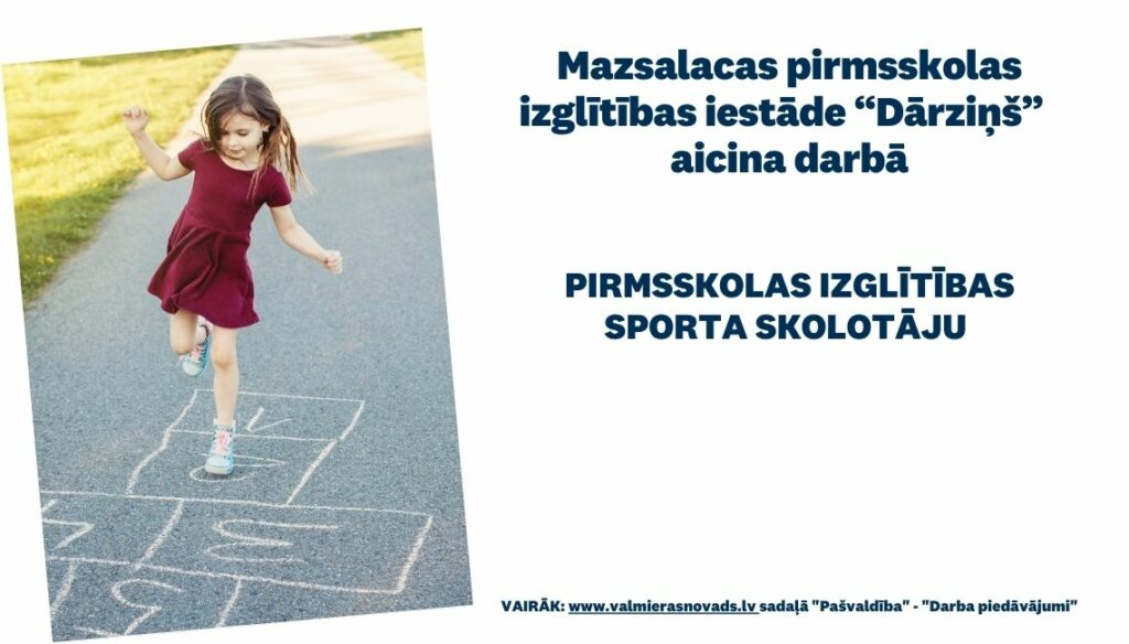 sporta skolotāja vakance