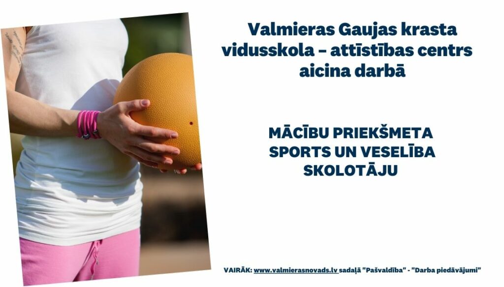 Sports un veselība skolotāja vakance