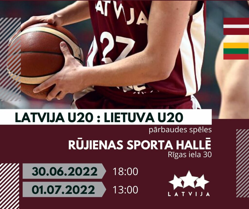U20 izlase aizvada pārbaudes spēles