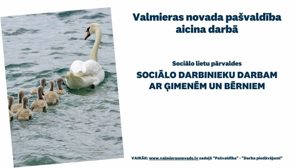 sociālā darbinieka ģimenēm ar bērniem vakance