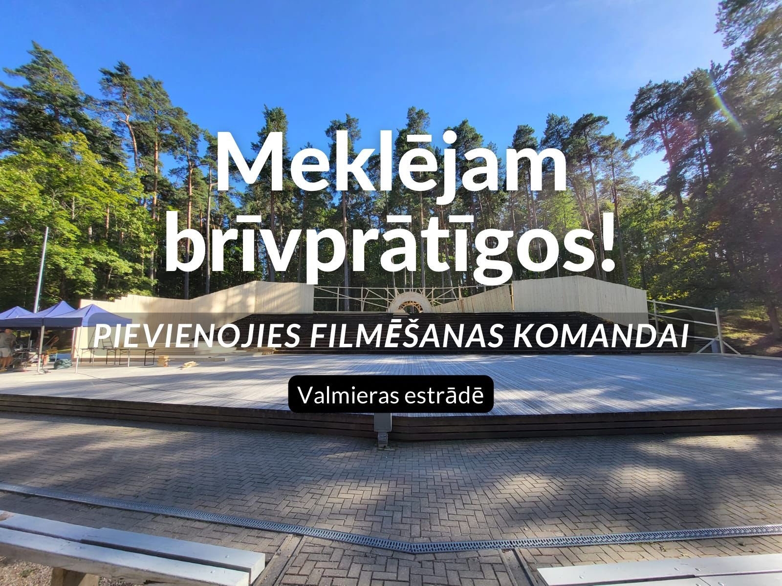 Interesenti, kuri vēlas gūt pieredzi un ir gatavi piedzīvojumam, aicināti kļūt par brīvprātīgajiem filmas “Zeme, kas dzied” komandā. Pieteikšanās ir līdz 8. augustam