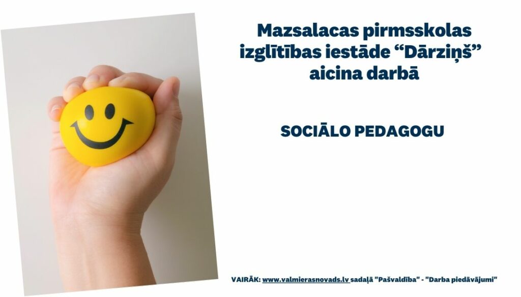 sociālā pedagoga vakance
