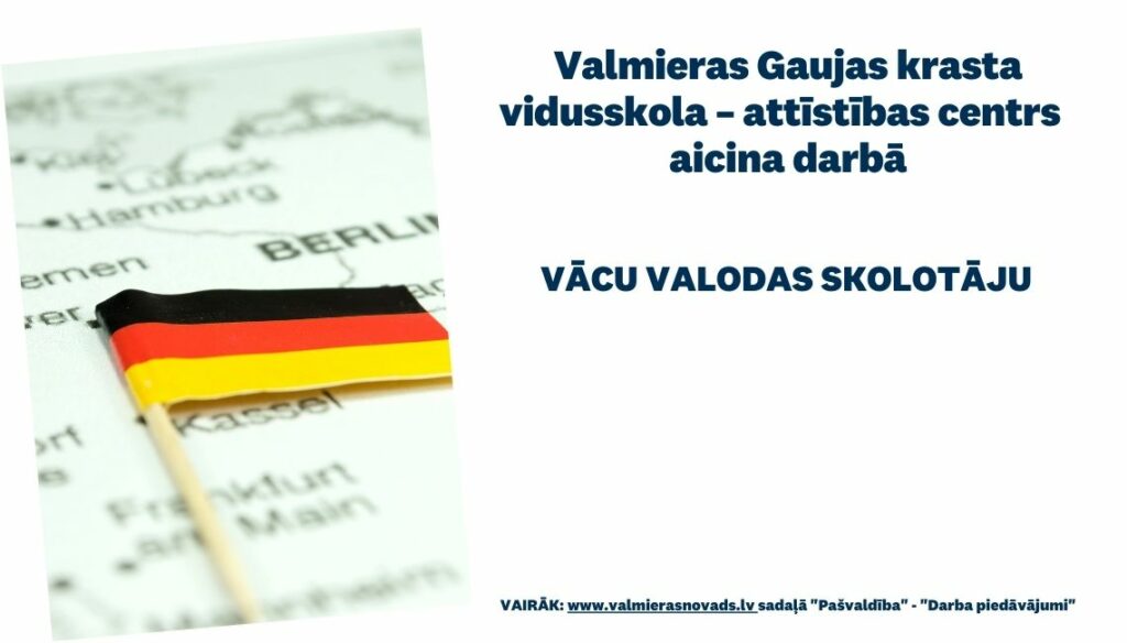 vācu valodas skolotāja vakance