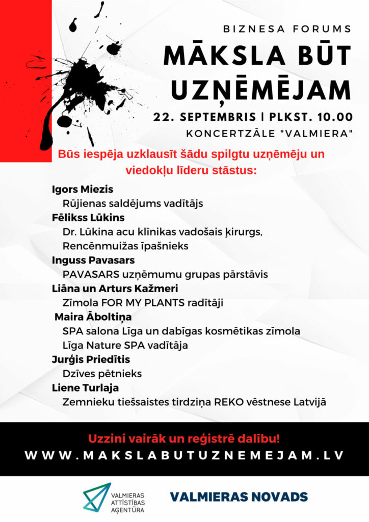 Māksla būt uzņēmējam 2022