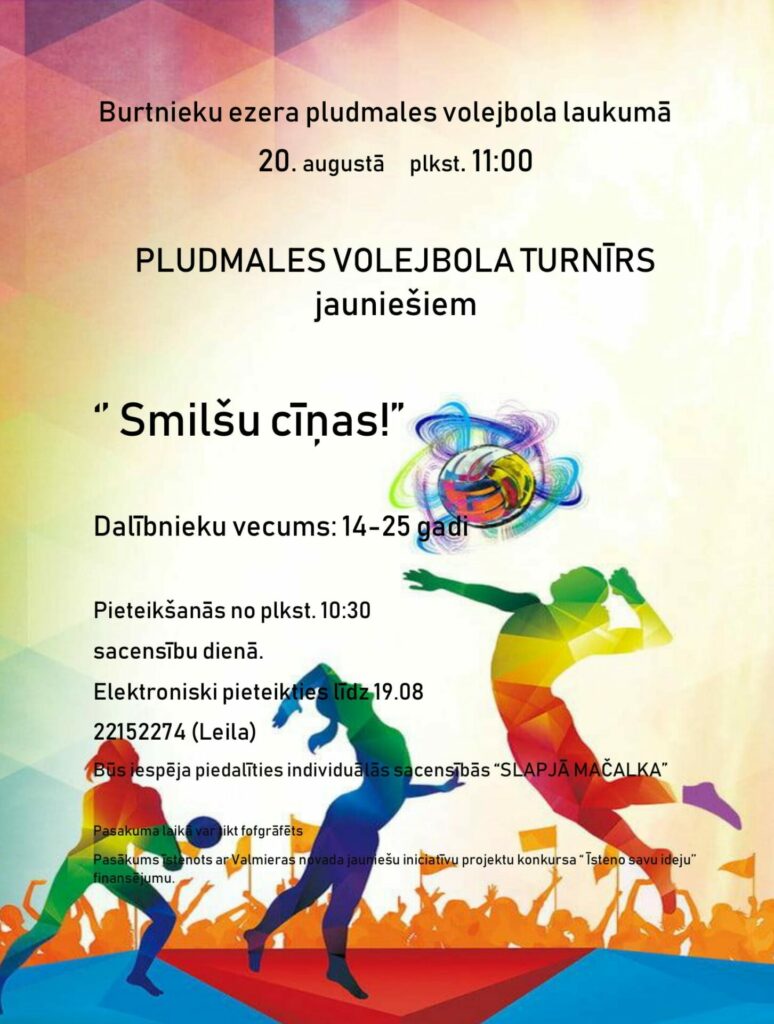 Pludmales volejbola turnīrs jauniešiem Burtniekos