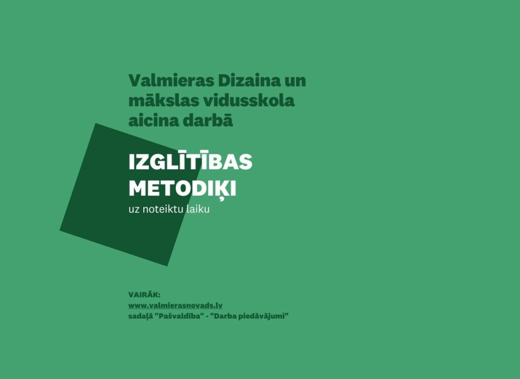 Dizaina mākslas vidusskola izglītības metodiķis