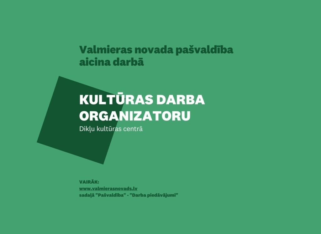 Kultūras darbu organizators Dikļu Kultūras centrā