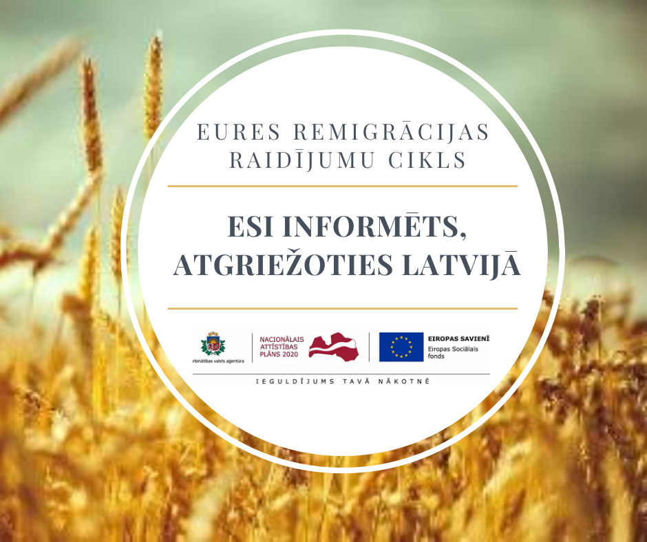 NVA un EURES remigrācijas raidījumu cikls “Esi informēts, atgriežoties Latvijā”