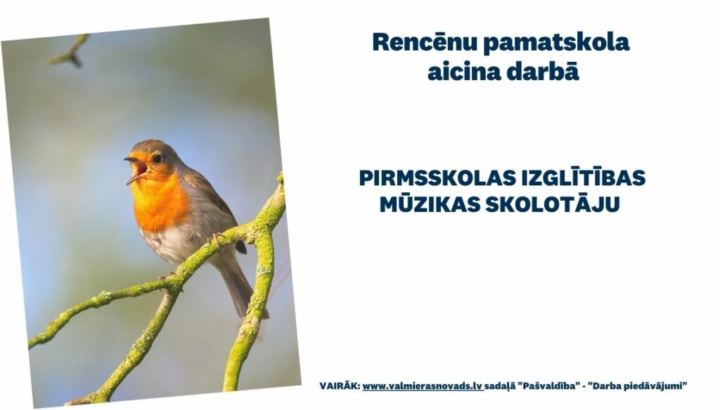 mūzikas skolotāja vakance
