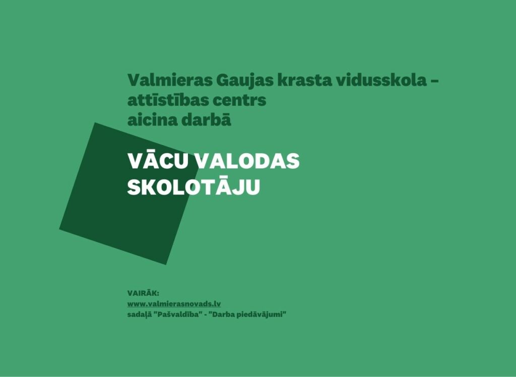 VĀCU VALODAS SKOLOTĀJU