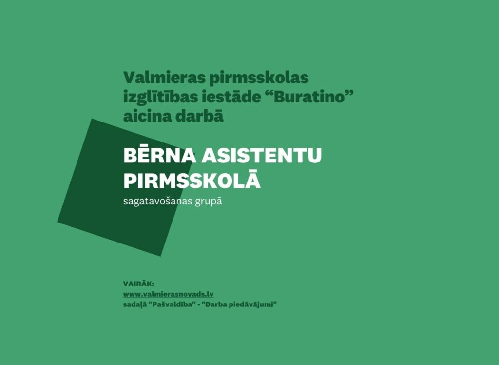 bērnu asistentu pirmsskolā