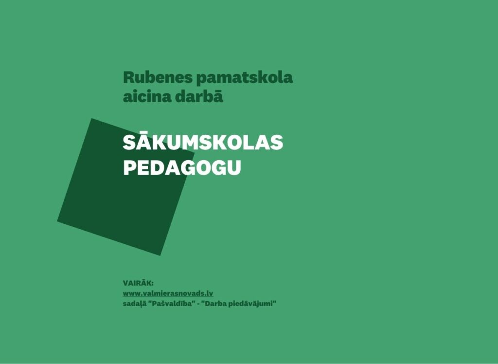 sākumskolas pedagogu Rubenes psk