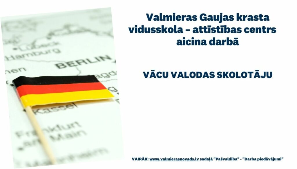 v;acu valodas skolotāja vakance