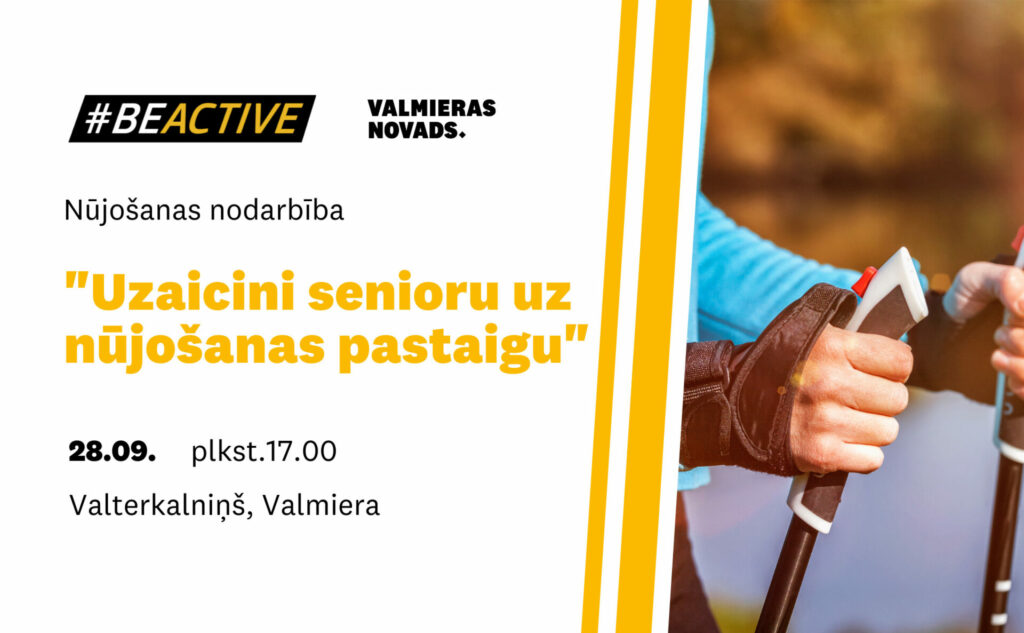 Senioru nūjošanas pasākums