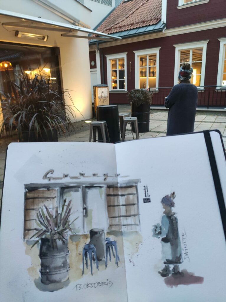 Dainas Domašūtes "Zīmē viegli" izstādes atklāšana