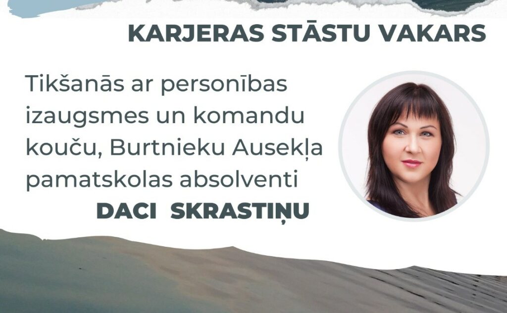 Karjeras stāstu vakars Burtnieku Jauniešu centrā