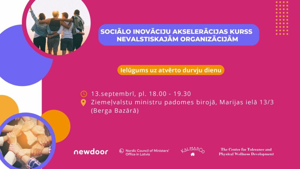 Nevalstiskās organizācijas aicina pieteikties Latvijā pirmajam sociālo inovāciju akselerācijas kursam
