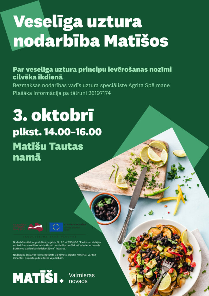 Veselīga uztura nodarbība Matīšos