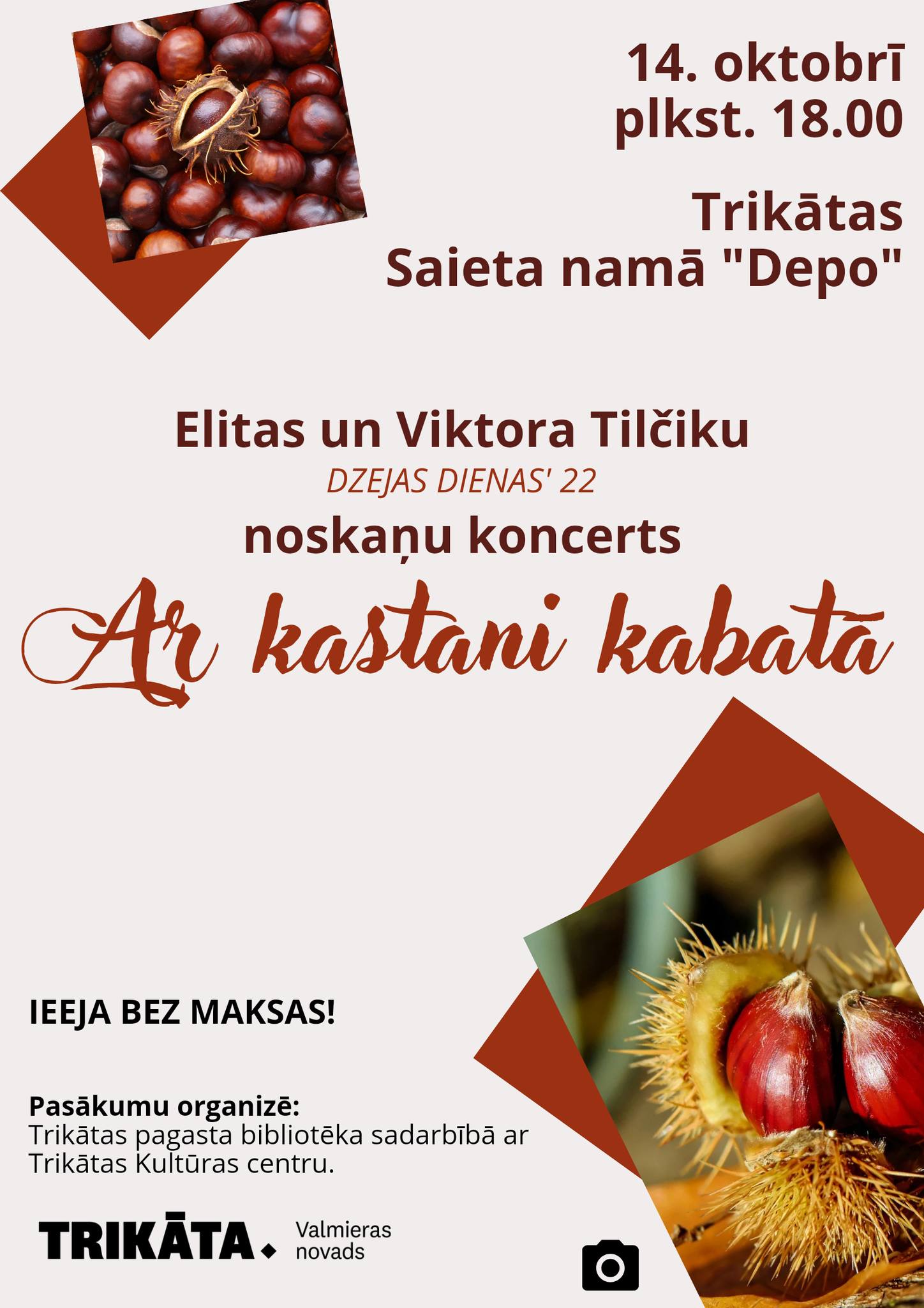 Noskaņu koncerts ar kastani kabatā