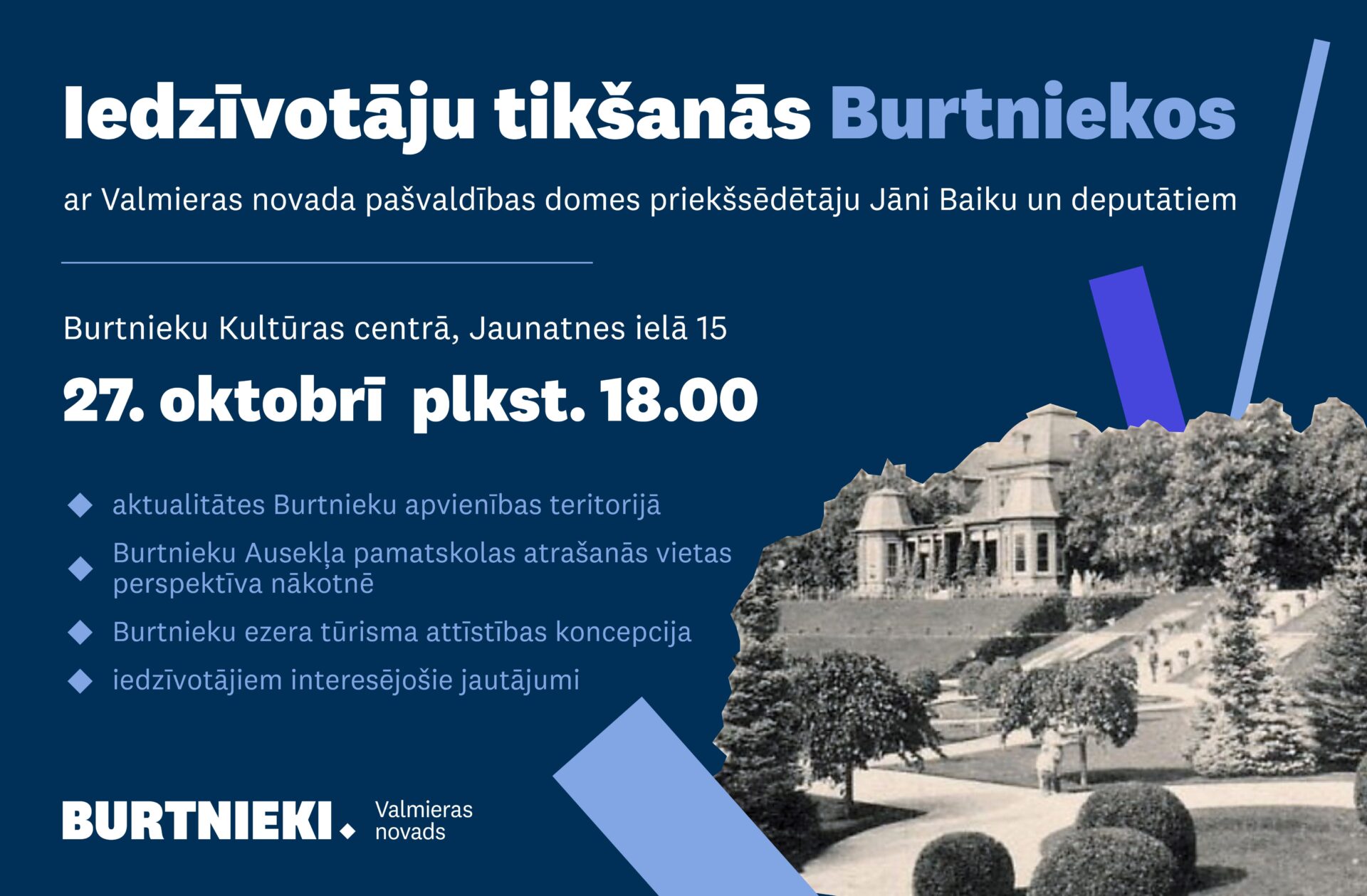 Aicinām uz iedzīvotāju tikšanos Burtniekos