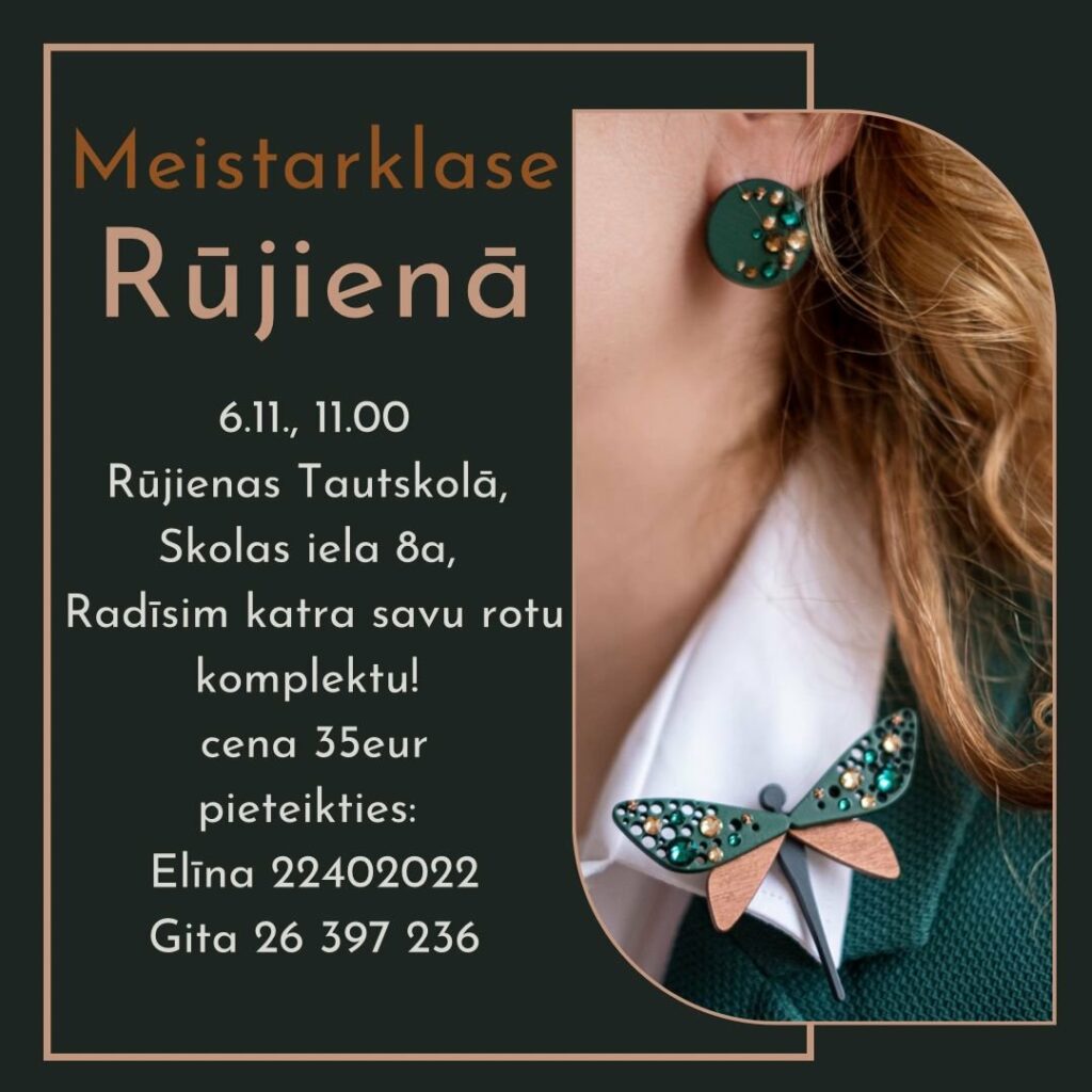 Rūjienas Tautskolā rotu gatavošanas meistarklase