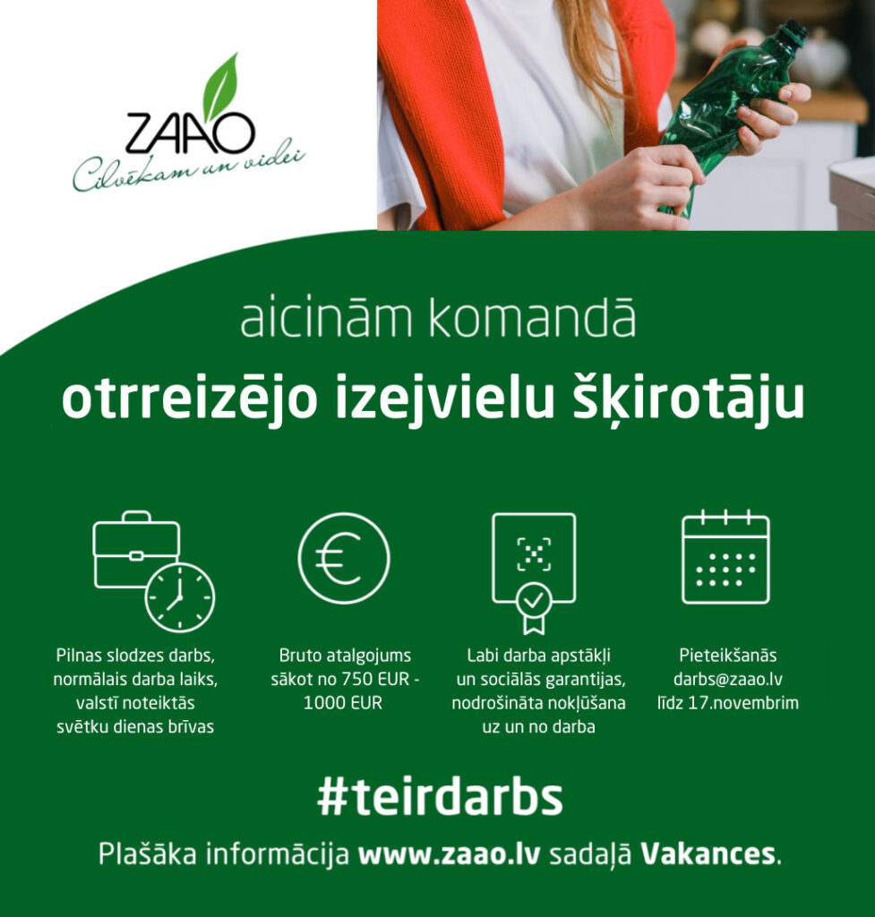 ZAAO vakance šķirotājs