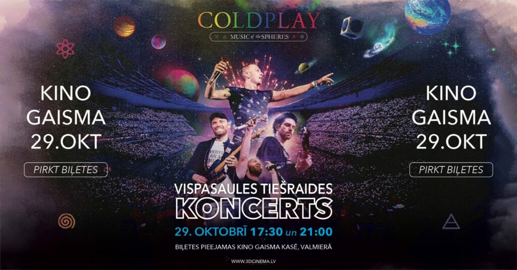 Coldplay koncerta tiešraide