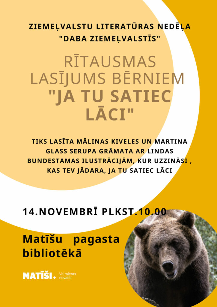Lasījums bērniem Matīšu pagasta bibliotēkā