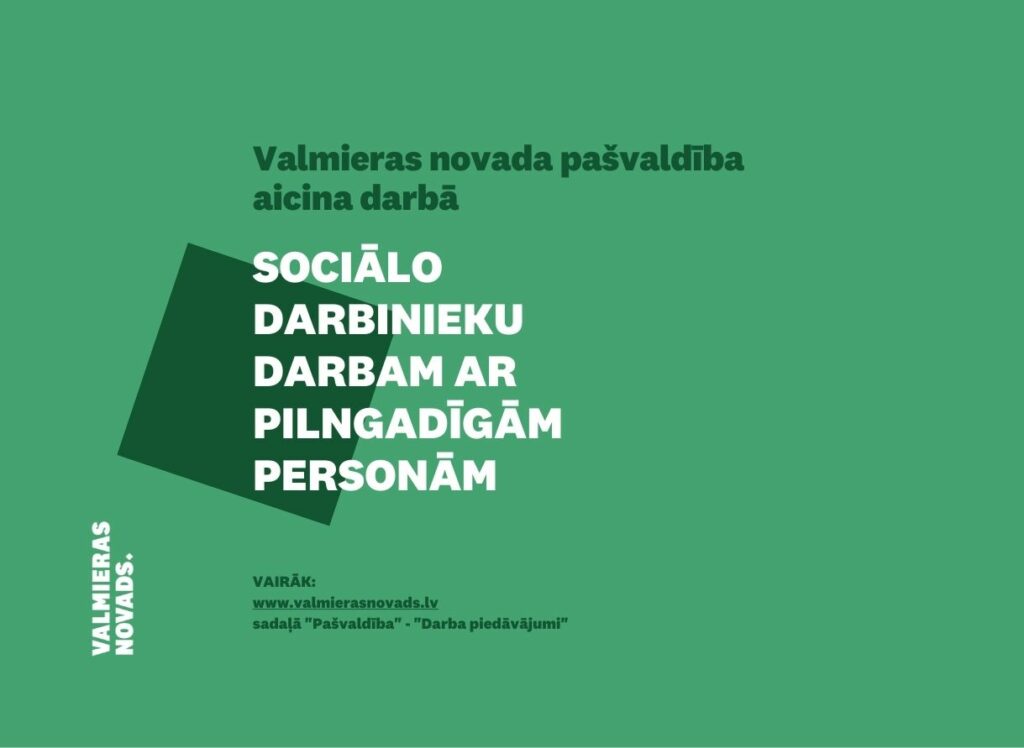 sociālo darbinieku darbam ar pilngadīgām personām