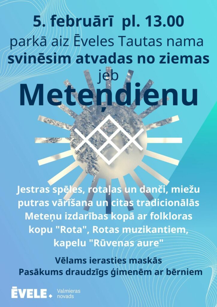 Meteņu svinēšana pie Ēveles Tautas nama