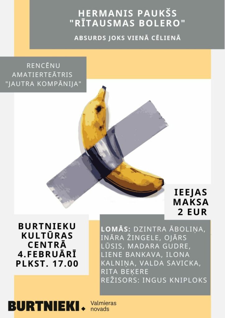 Izrāde "Rītausmas bolero" Burtnieku Kultūras centrā