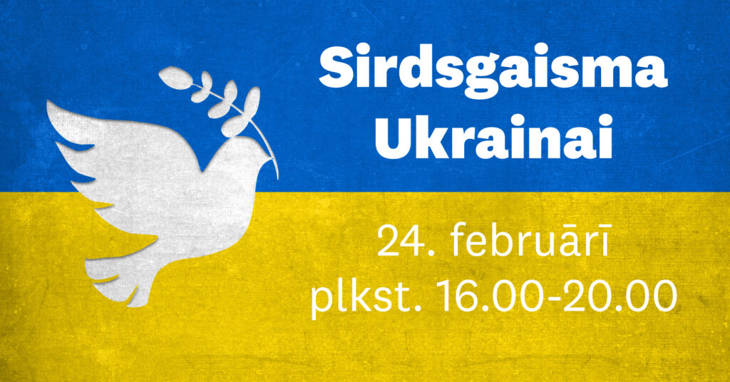 24.februārī apritēs gads, kopš Krievijas sāktā kara Ukrainā. Aicinām domās un darbos būt kopā ar Ukrainas tautu, piedaloties atbalsta norisē “Sirdsgaisma Ukrainai” 24. februārī no plkst. 16.00 līdz 20.00 pie Valmieras Kultūras centra. Klausoties ukraiņu mūziku, sildoties pie ugunskura un vērojot projekciju uz Valmieras Kultūras centra fasādes, aicinām kopīgi darināt maskēšanās tīklus, piedalīties ierakumu sveču izgatavošanas darbnīcā, nobaudīt boršču un ziedot sev vēlamā veidā – bērnu sagatavotas nelielas dāvaniņas vai zīmējumi ar īpašu veltījumu kādam bērnam Ukrainā; lietas, kas šobrīd ļoti nepieciešamas Ukrainā; naudas līdzekļi.