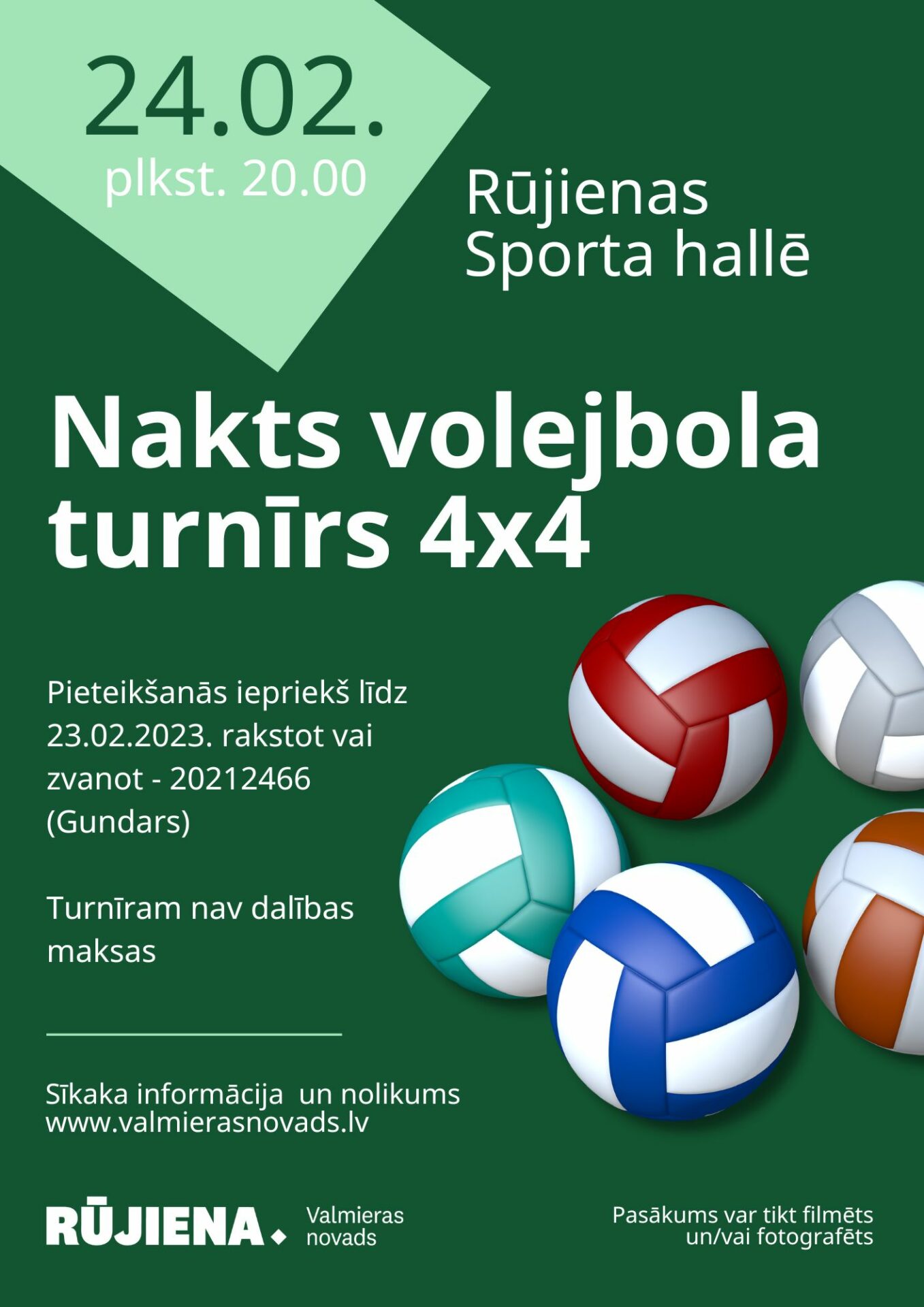 Nakts volejbola turnīrs