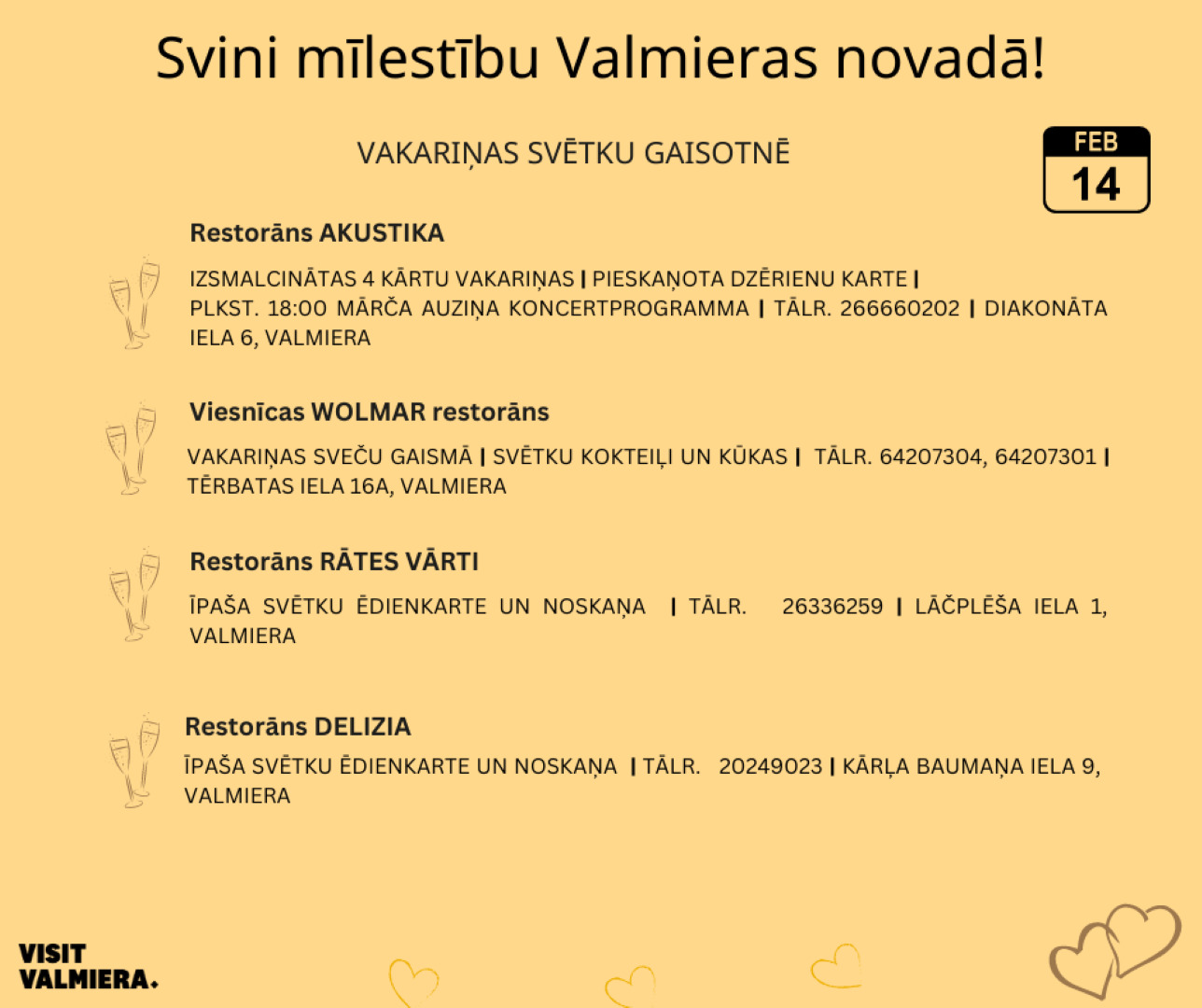 Valentīndiena Valmieras novadā