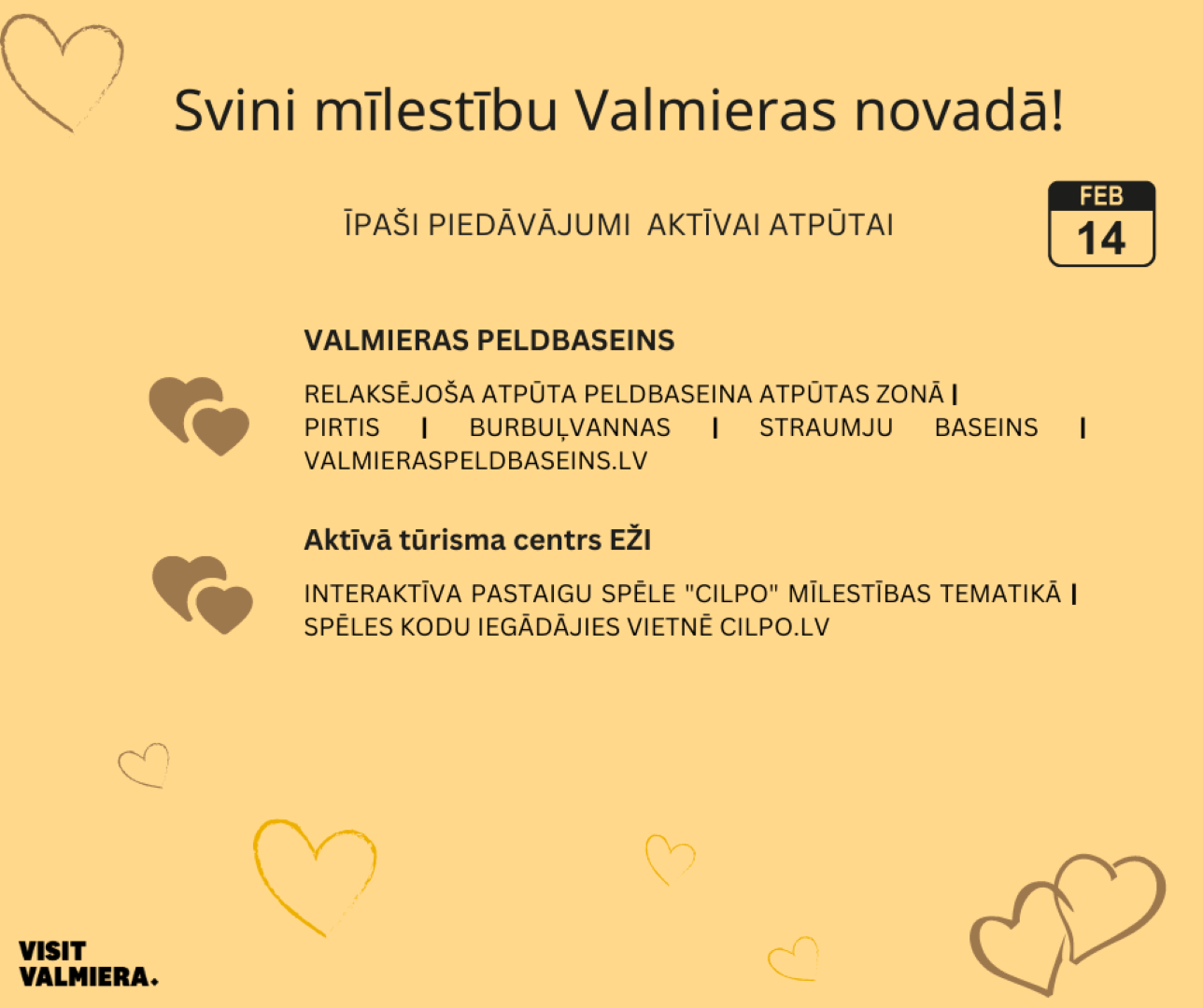 Valentīndiena Valmieras novadā